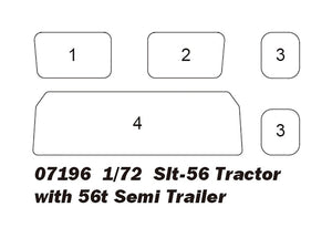 Trumpeter 07196 Slt-56 Tractor with 56t Semi Trailer 1/72 – imagen 5