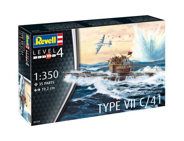 Revell 05154 German Type VII C/41 U-Boat Model Kit 1/350