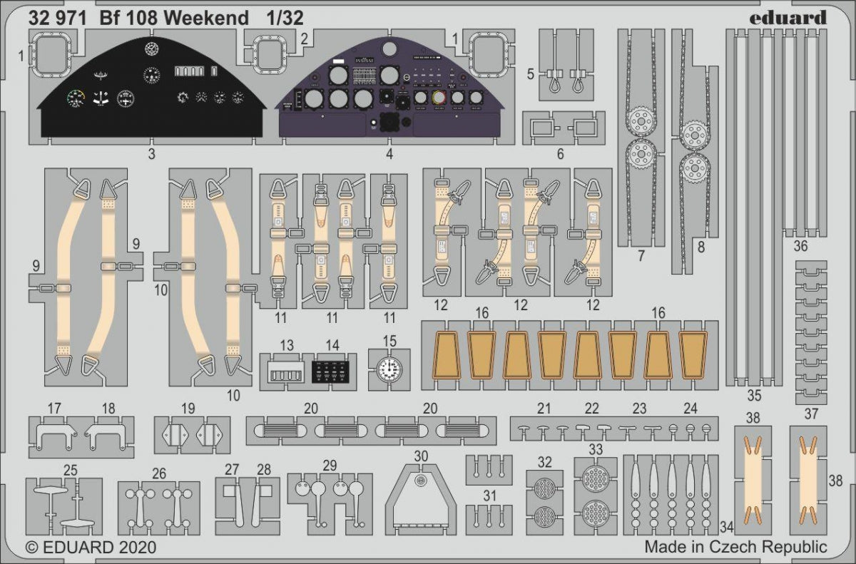 Eduard 32971 Bf 108 Weekend EDUARD 1/32