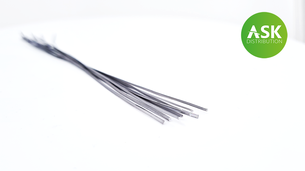 Fil conducteur ASK T0078 - Plat 0,4 x 1,0 mm x 140 mm (10 pièces)