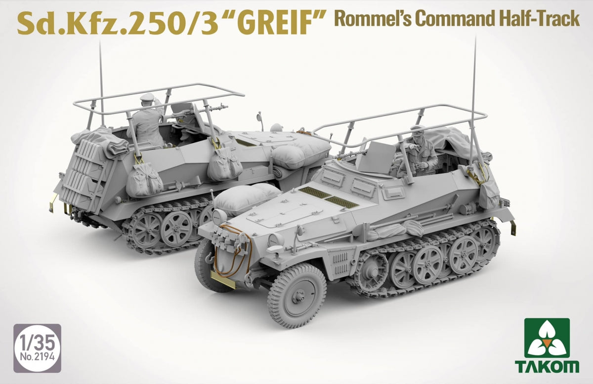 Takom 2194 Sd.Kfz 250/3 Greif Rommel Command Half-Track 1/35 – Bild 2