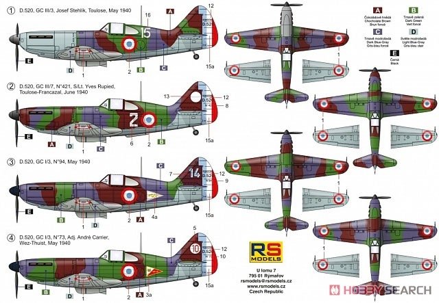 RS Models 92255 Dewoitine D.520 1/72 – imagen 3