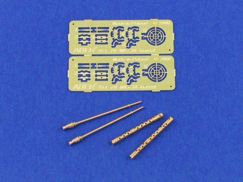 Aber 35L-070 Set of 2 barrels for German machine guns MG34 1/35