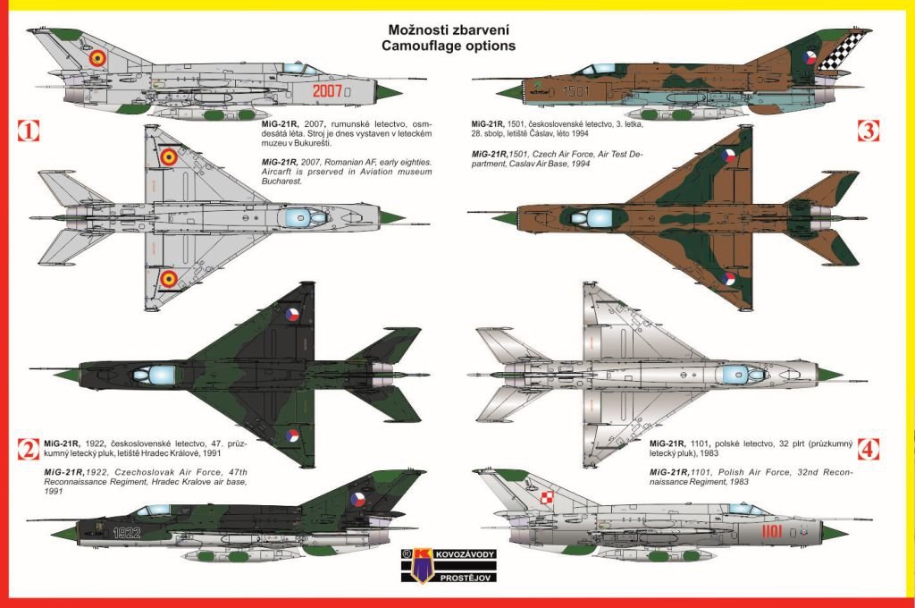 Kozavody Prostejov KPM0086 MiG-21R 1/72 – imagen 2
