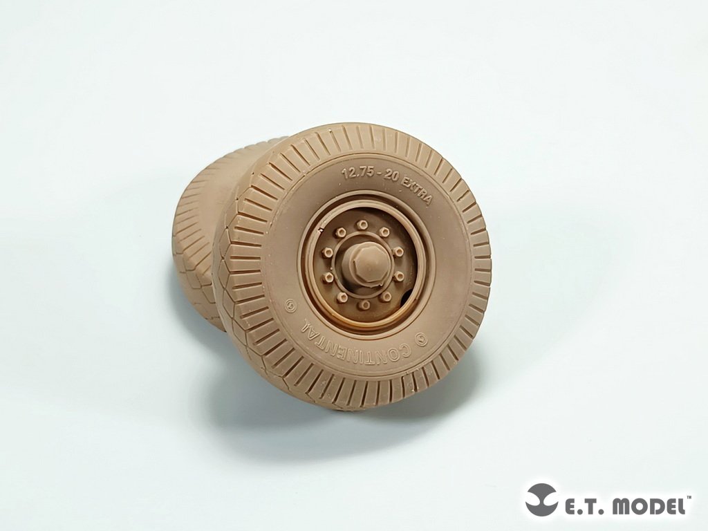 E.T. Model P35-123 WWII German Tank Transporter Sd.Ah.116 Sagged wheels For TAMIYA Kit 1/35 – imagen 3