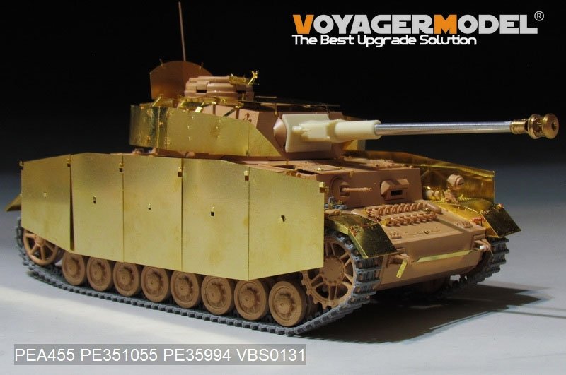 Voyager modèle PEA455 Panzer allemand de la seconde guerre mondiale.IV Ausf.H première version Schurzen (GP) 1/35 – image 2