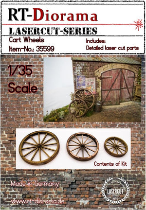 RT-Diorama 35599 Cart whells (3 pcs.) 1/35