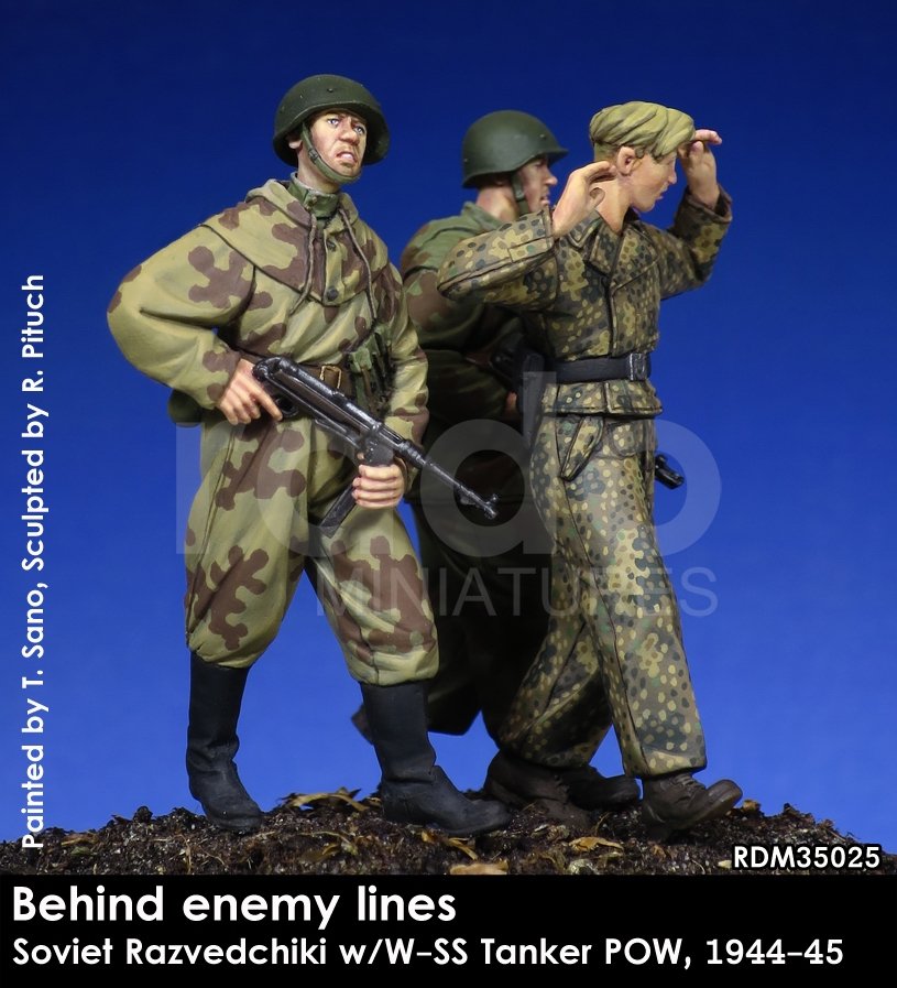 RADO Miniatures RDM35025 Soviet Razvedchiki w/W-SS tanker POW, (1944-45) 1/35 – imagen 5