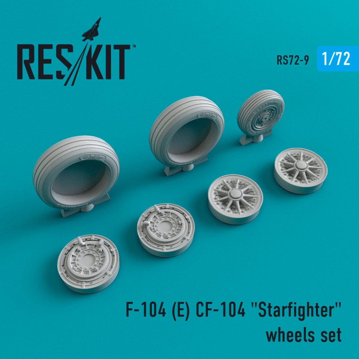 RESKIT RS72-0009 F-104E/CF-104 &amp;quot;STARFIGHTER&amp;quot; WHEELS SET 1/72