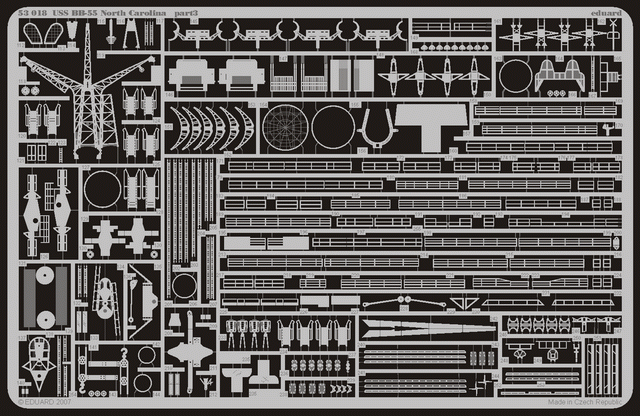 Eduard 53018 USS BB-55 North Carolina 1/350 Trumpeter – imagen 2