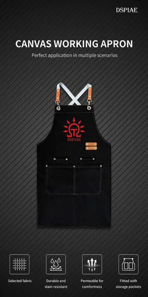 DSPIAE CAN-01 Canvas Working Apron / Płócienny fartuch roboczy – imagen 3