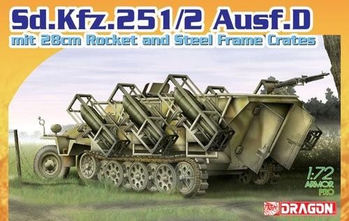 Dragon 7348 Sd.Kfz.251/2 Ausf.D avec fusée de 28 cm (1/72)