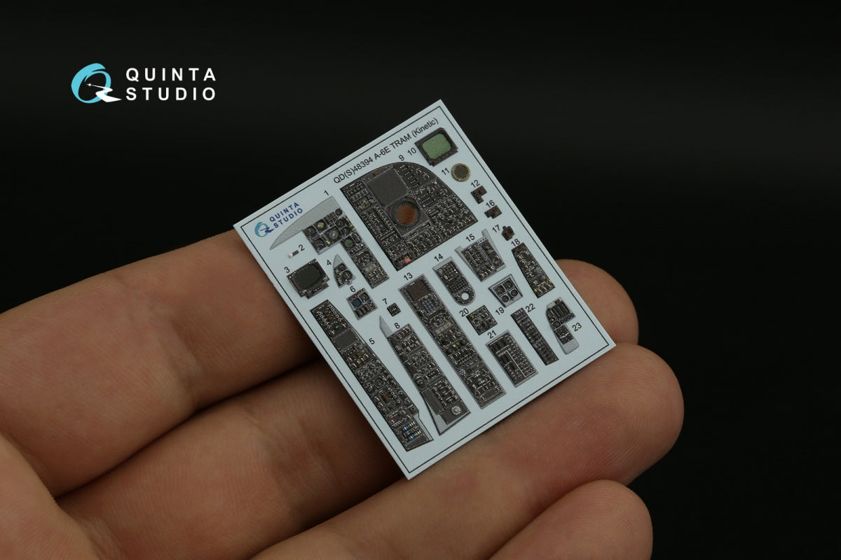 Quinta Studio QD48394 A-6E TRAM 3D-Printed &amp;amp; coloured Interior on decal paper (Kinetic) 1/48 – imagen 3