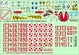 ModelMaker Decals D48151 MiG-21 in Polish service exclusive edition part II 1/48 – imagen 5