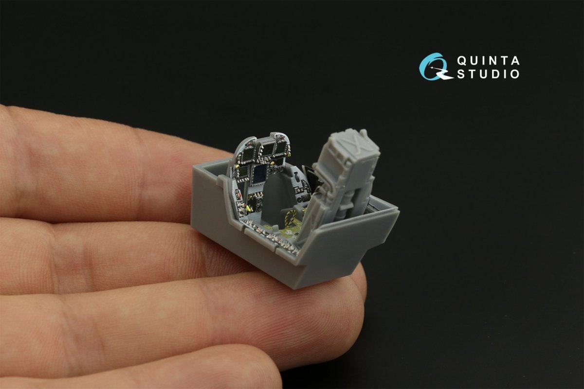 Quinta Studio QD48259 F/A-18E 3D-Printed &amp;amp; coloured Interior on decal paper (HobbyBoss) 1/48 – imagen 8