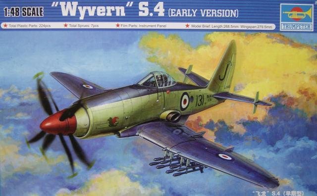 Trumpeter 02843 Wyvern S.4 Early Version 1/48