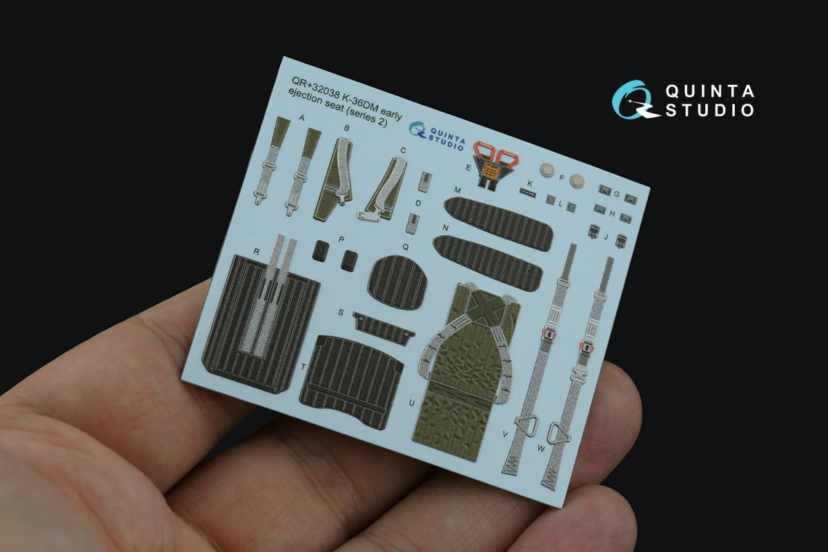 Quinta Studio QR+32038 K-36DM Series2 (early) ejection seat (for MiG-29, MiG-31, Su-27, Su-33 aircraft until 2007) (All kits) 1/32 – imagen 3