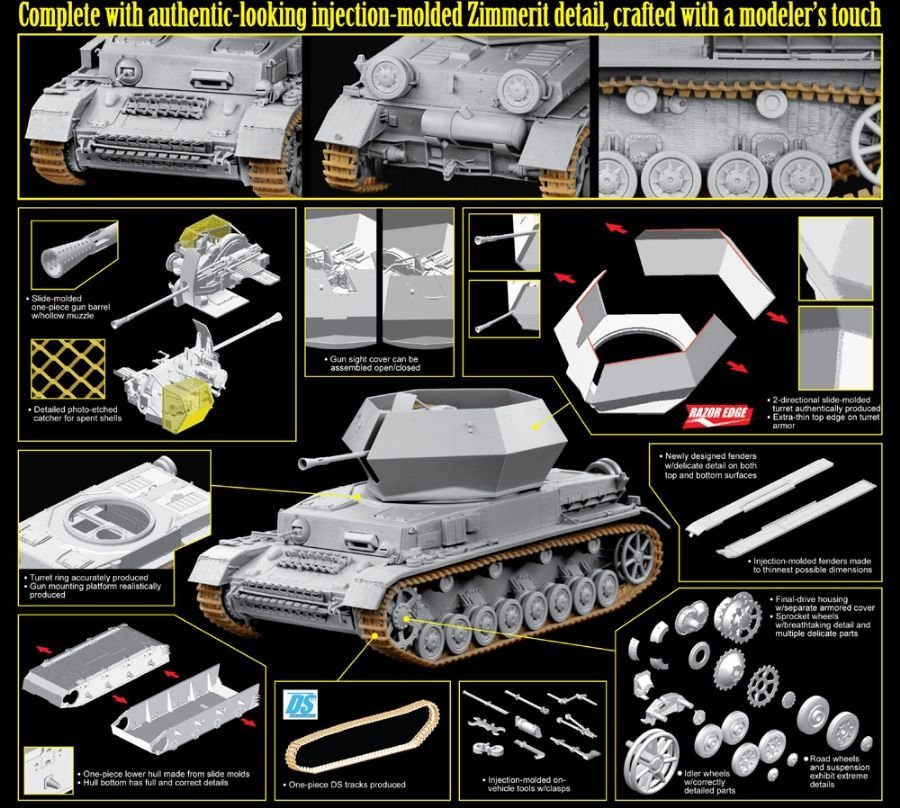 Dragon 6746 FlaK 43 Flakpanzer IV Ostwind w/Zimmerit 1/35 – imagen 2