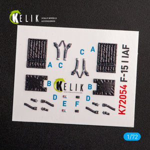 KELIK K72054 F-15I IAF RA`AM - INTERIOR 3D DECALS FOR GWH KIT 1/72 – imagen 2