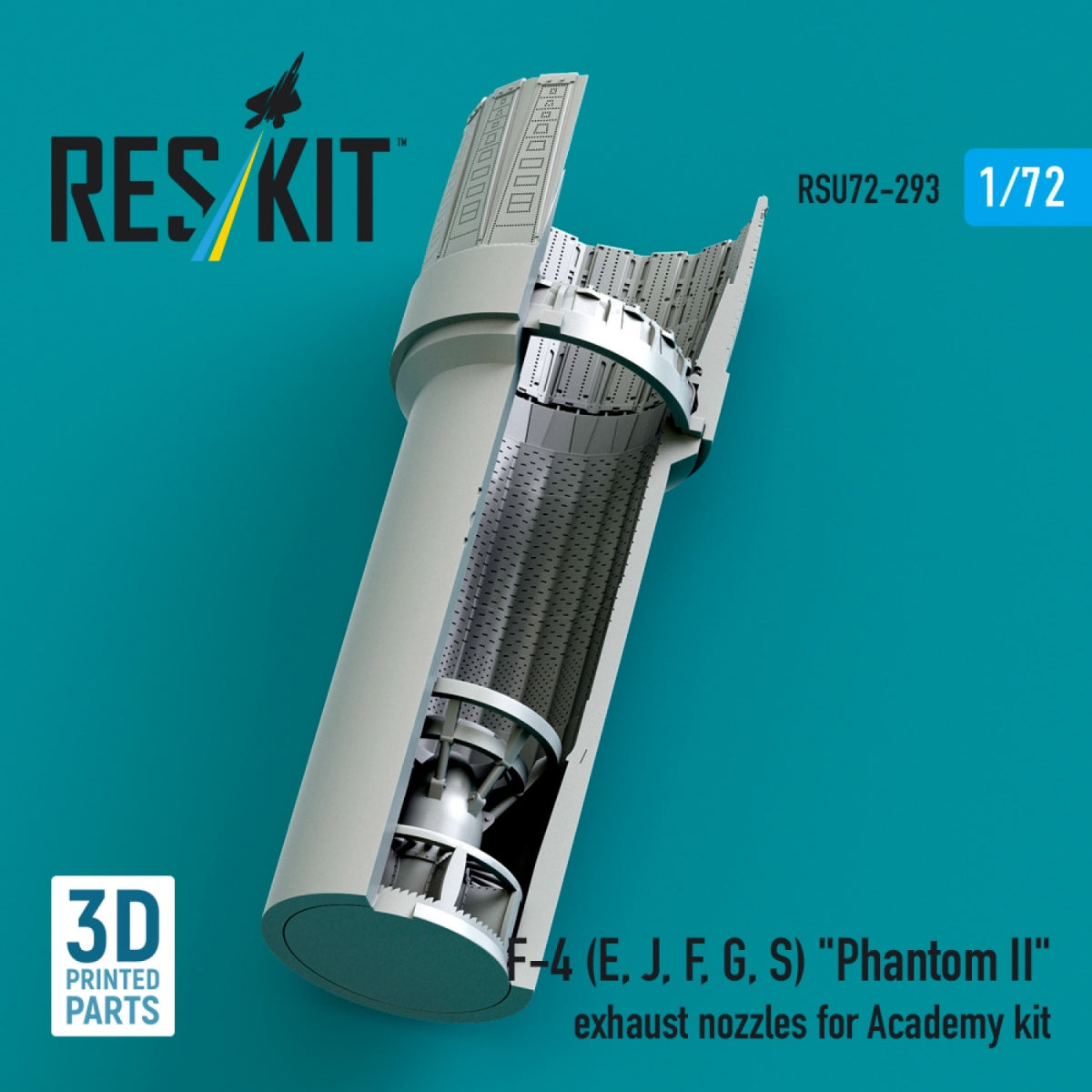 RESKIT RSU72-0293 F-4 (E, J, F, G, S) « Phantom II » tuyères d&amp;#39;échappement pour maquette Academy (impression 3D) 1/72 – image 3