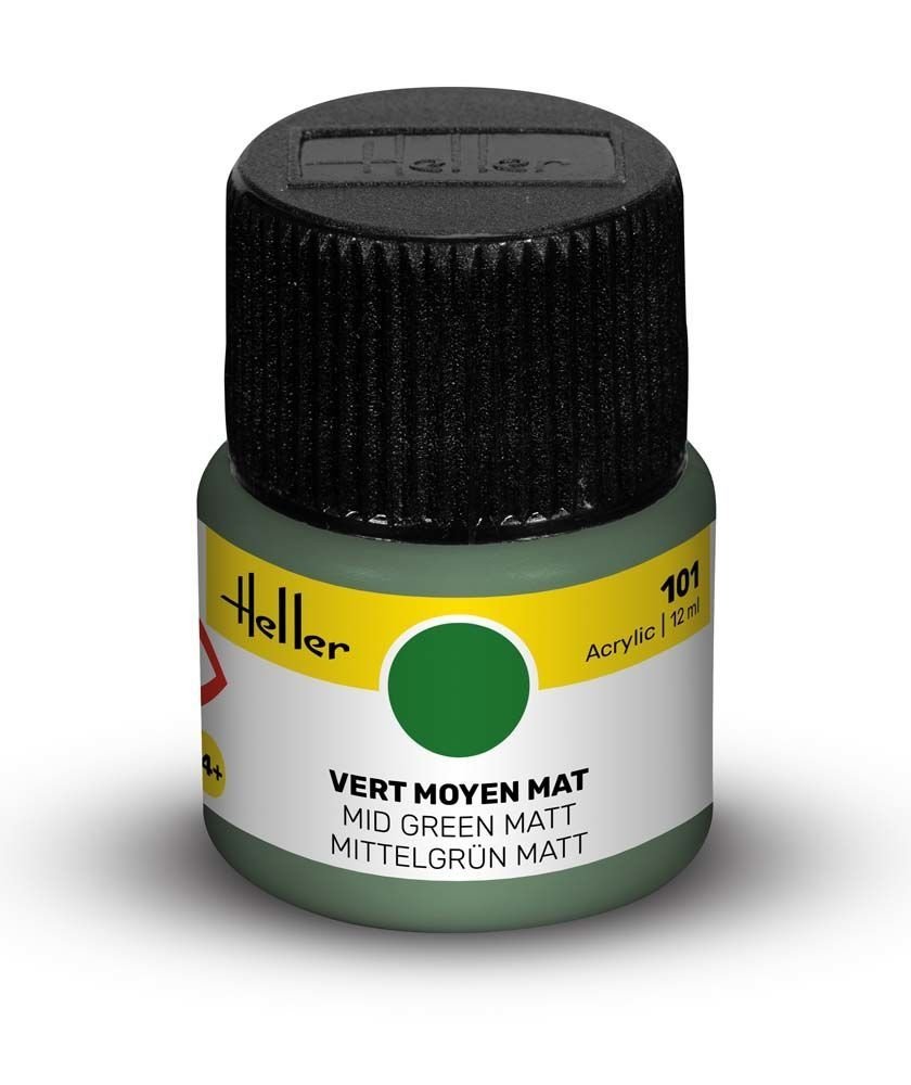 Heller 9101 101 Vert moyen - Mat 12 ml