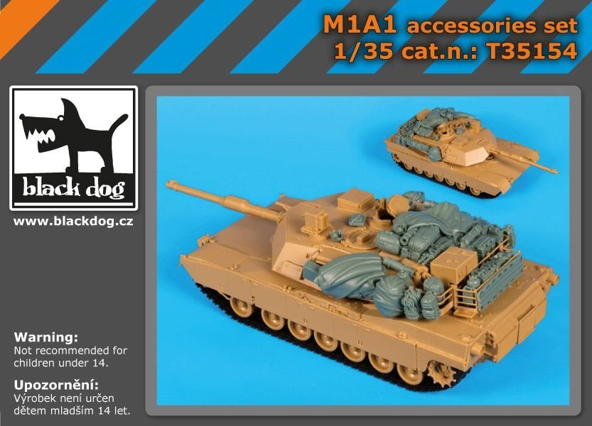 Ensemble d&amp;#39;accessoires Black Dog T35154 M1A1 au 1/35