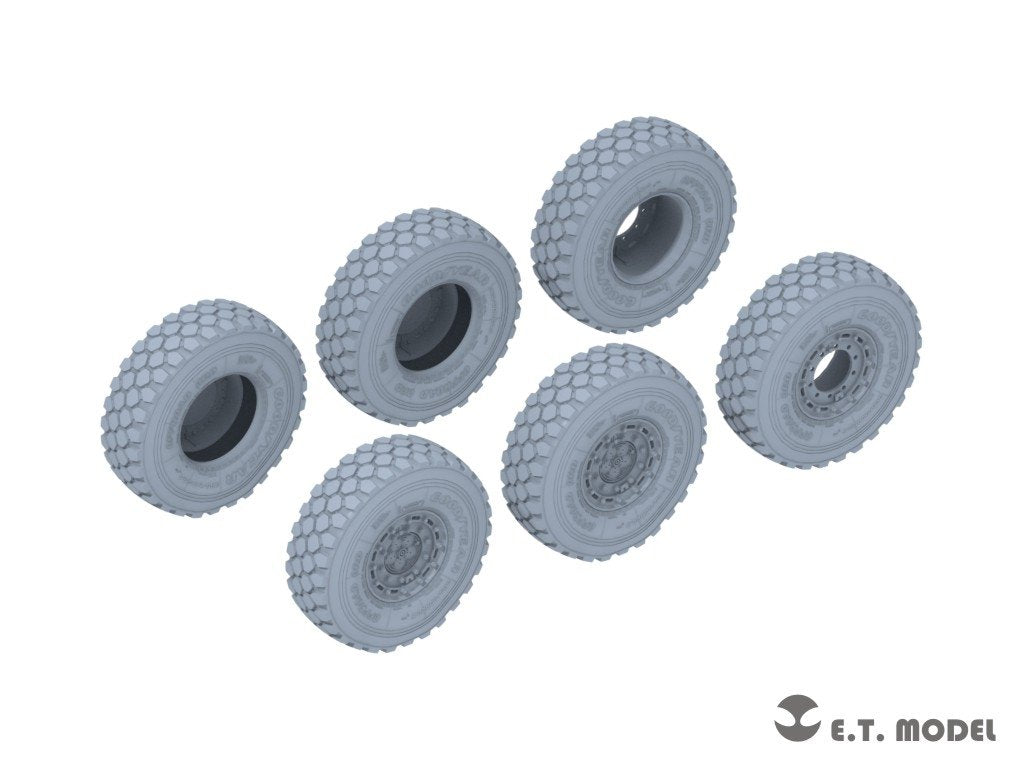 E.T. Model P35-131 KAMAZ-43509 Truck Sagged wheels &amp;amp; Spare Wheels for Zvezda kit 1/35 – imagen 2