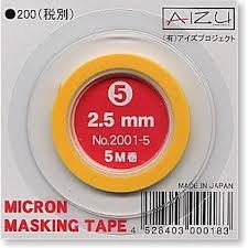 Aizu 2001-5 Micron Masking Tape (2.5mm)