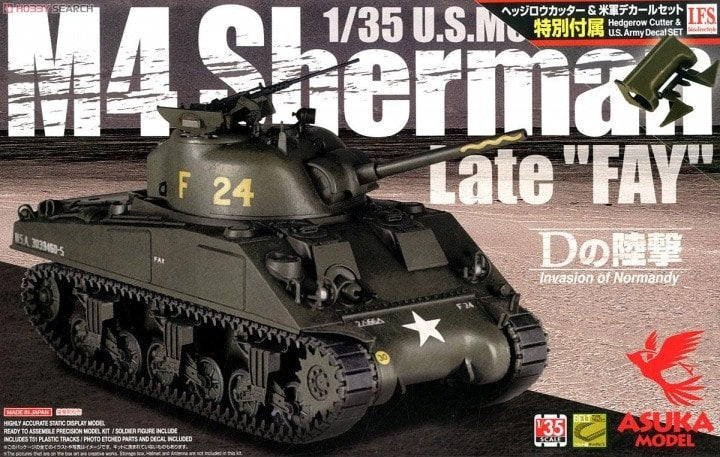 Asuka 35-032 M4 Sherman (production tardive) "FAY" 1/35