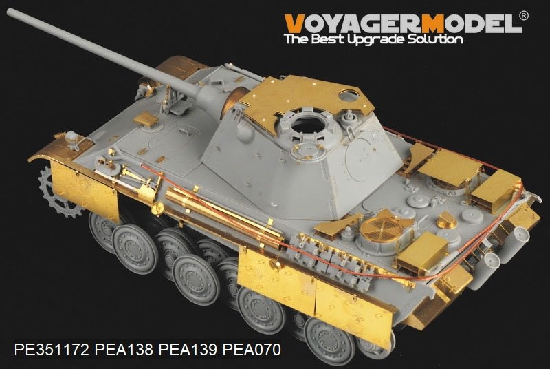 Voyager Model PE351172 WWII German Panther F Basic（For DRAGON 6403 6382 9008） 1/35 – imagen 2
