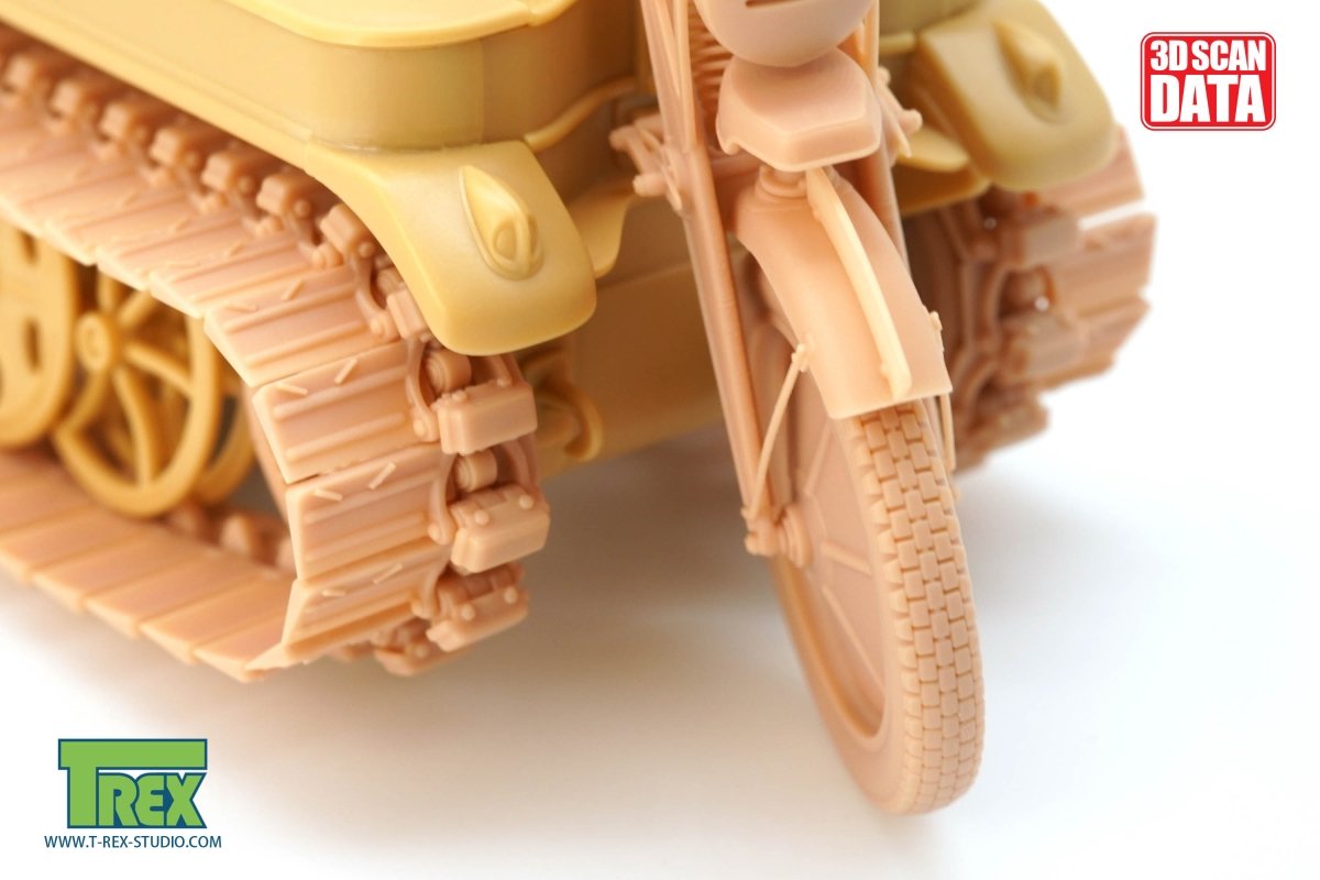 T-Rex Studio TR85060 Kettenkaraftrad Winterkette w/Sprockets, Wheels Type 2 1/35 – Bild 4