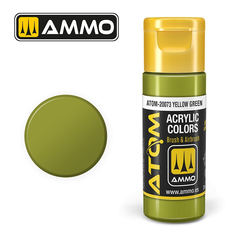 Ampoil Mig Jimenez 20073 ATOM COLOR Jaune Vert 20ml