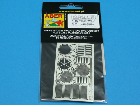 Aber 35G14 Grilles for german tank Sd.Kfz.171 Panther, Ausf.G late model 1/35 – Bild 4