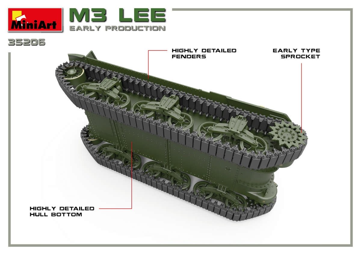 Miniart 35206 M3 Lee première production avec intérieur 1/35 – image 10
