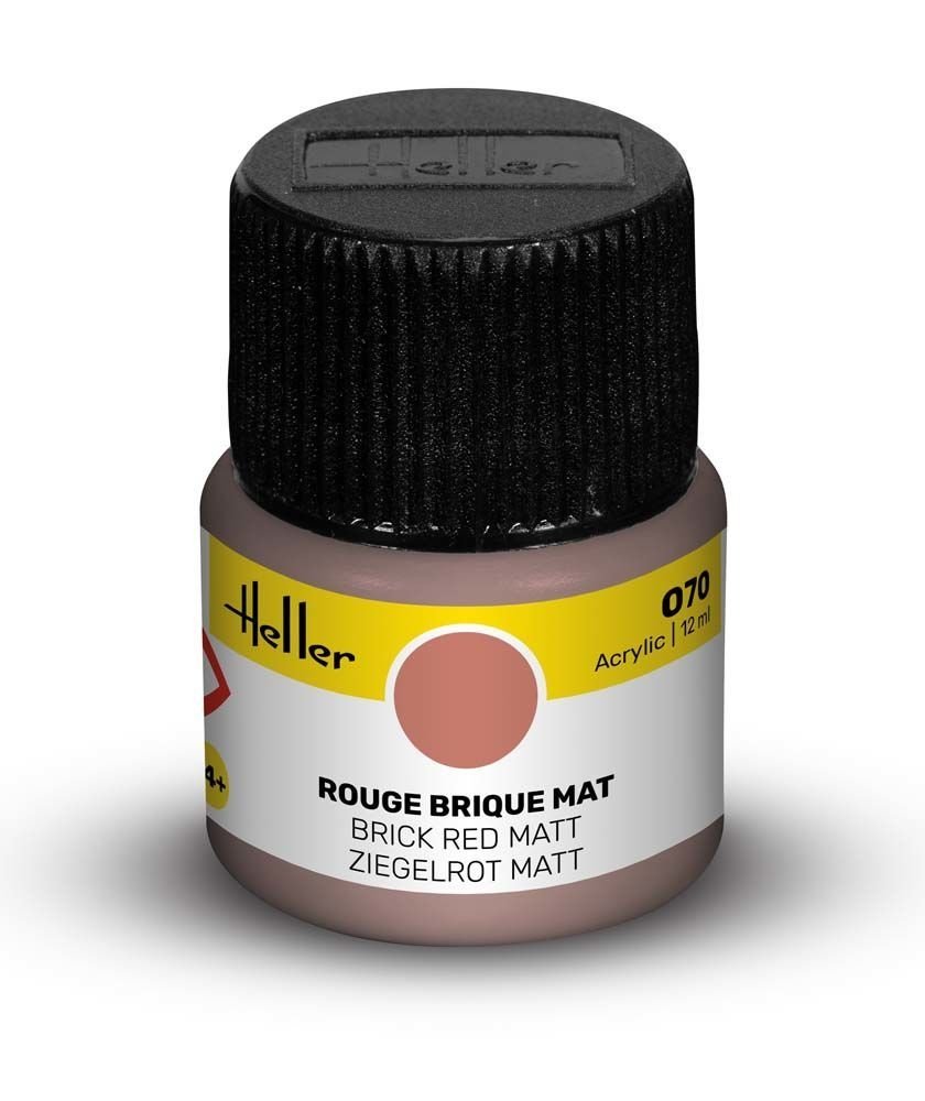 Heller 9070 070 Rouge brique - Mat 12 ml