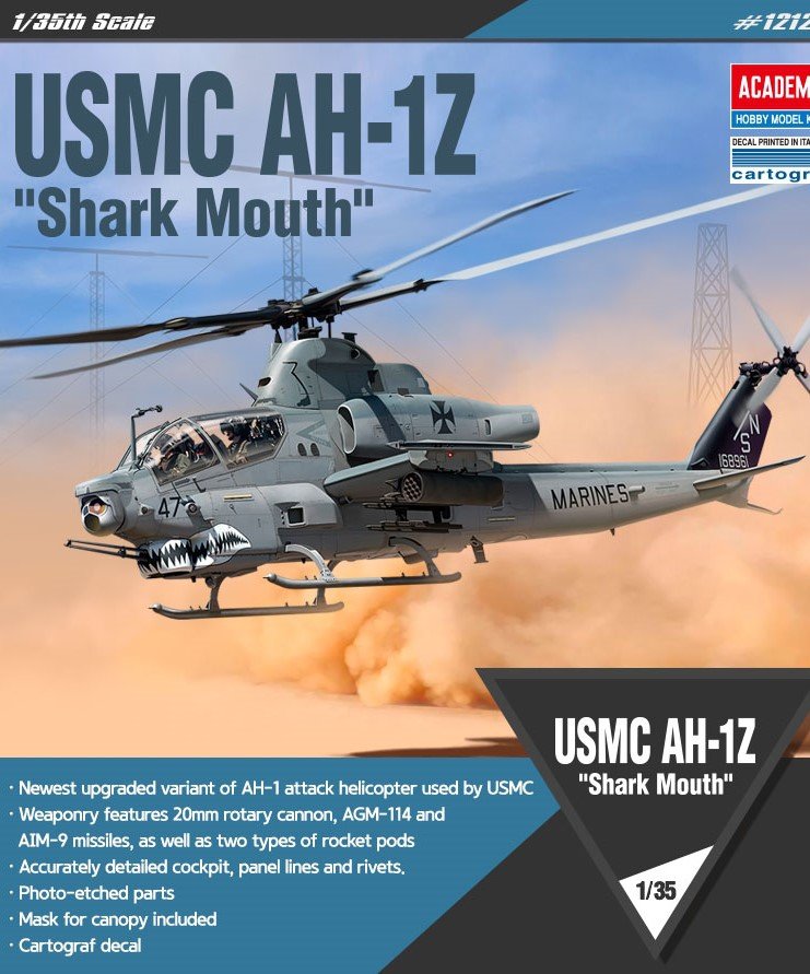 Academy 12127 USMC AH-1Z &amp;quot;Shark Mouth&amp;quot; 1/35 – Bild 2