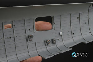 Quinta Studio QD32260 B-24D/B-24J Liberator, Nose, central and rear compartments 3D-Printed &amp; coloured Interior on decal paper (Hobby Boss) 1/32