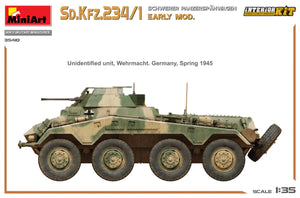 MiniArt 35410 Sd.Kfz.234/1 Schwerer Panzerspahwagen. EARLY MOD. INTERIOR KIT 1/35 – Bild 18