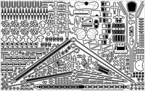 Pontos 23007F1 HMS RODNEY 1942 Detail Up Set 1/200 – imagen 31