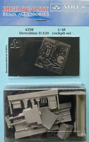 Ensemble cockpit Aires 4298 Dewoitine D.520 1/48 Tamiya