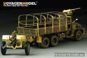 Maquette Voyager PE35449 Seconde Guerre mondiale, canon antichar américain M5 de 3 pouces avec obusier M1 ou de 105 mm, affût M2A1, kit 2 en 1 pour AFV CLUB 35S64 et 35160, échelle 1/35 – image 10