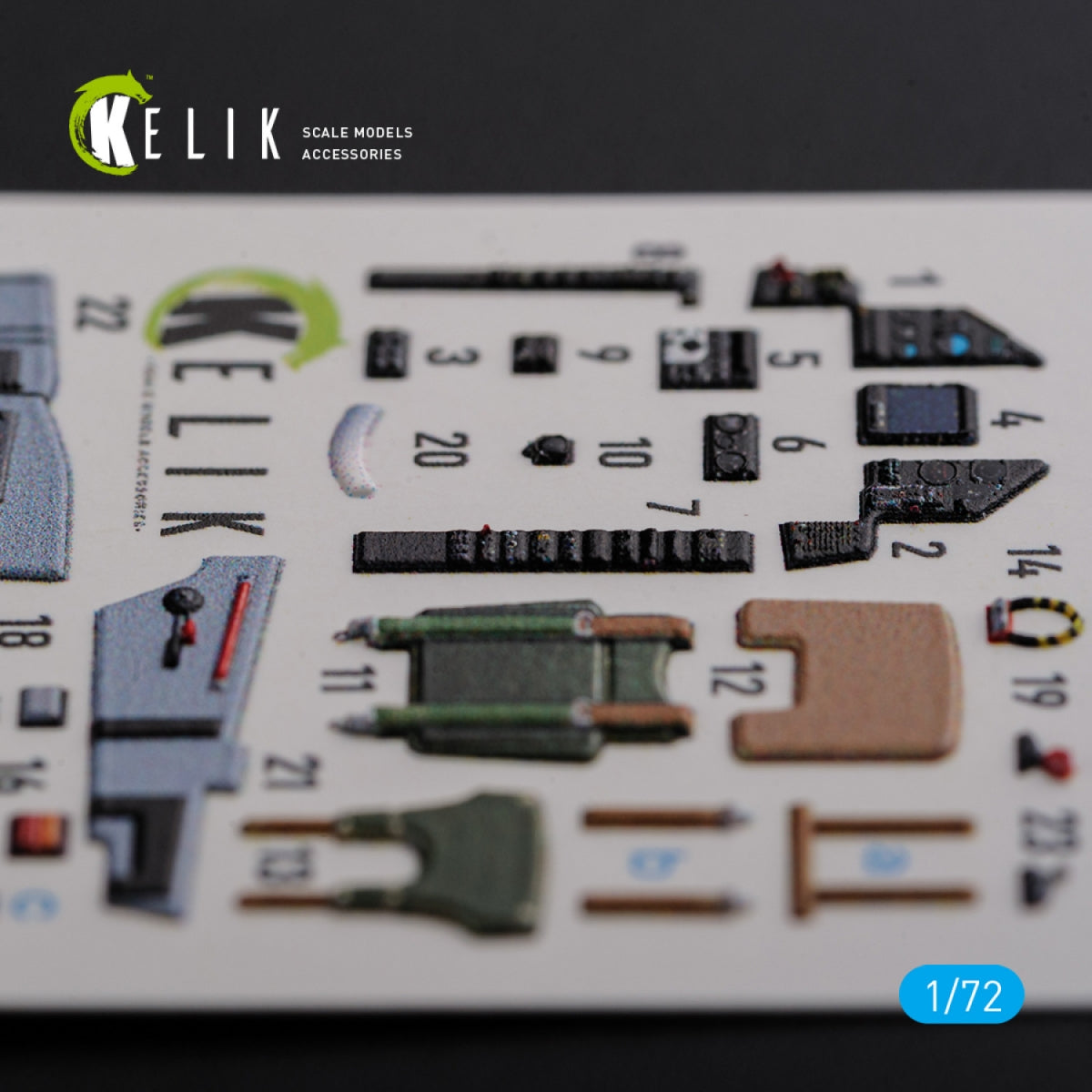 KELIK K72119 Mirage 2000C interior 3D decals forModelSvit kit 1/72 – imagen 6