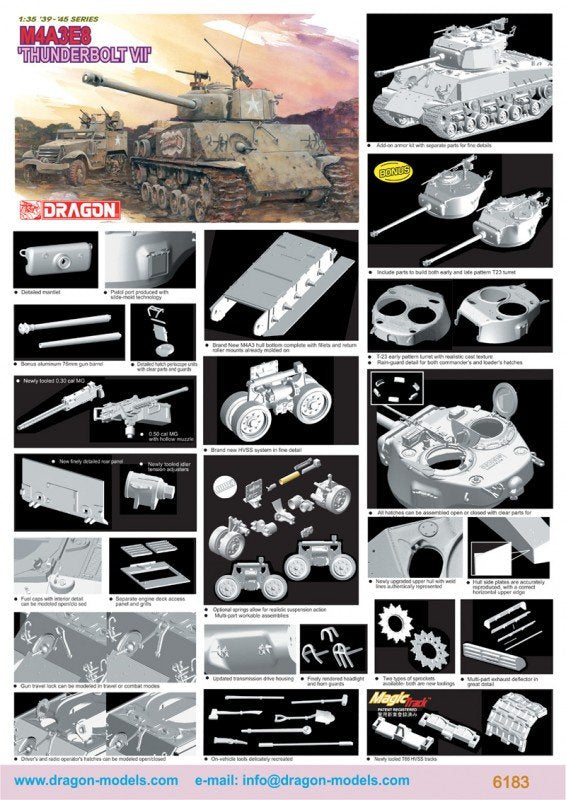 Dragon 6183 M4A3E8 &amp;quot;Thunderbolt VII&amp;quot; 1/35 – imagen 2