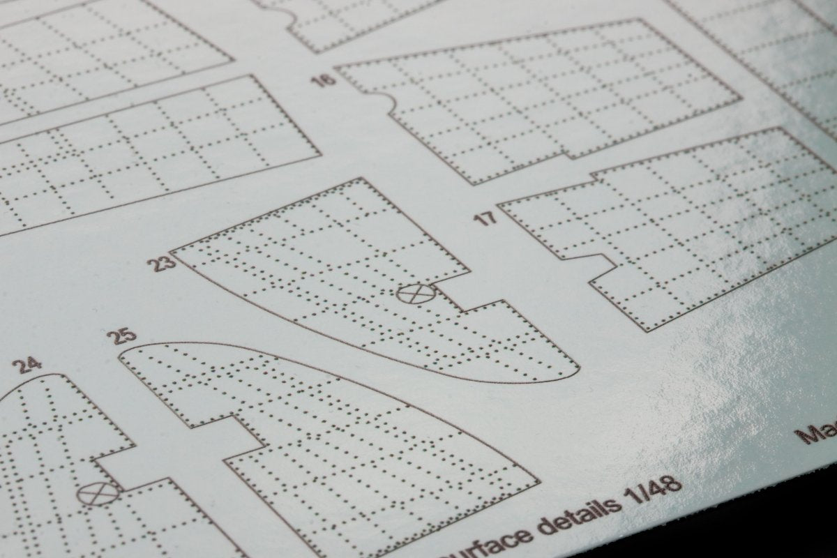 Eduard ER48003 P-38J raised rivets &amp;amp; surface details TAMIYA 1/48 – zdjęcie 5