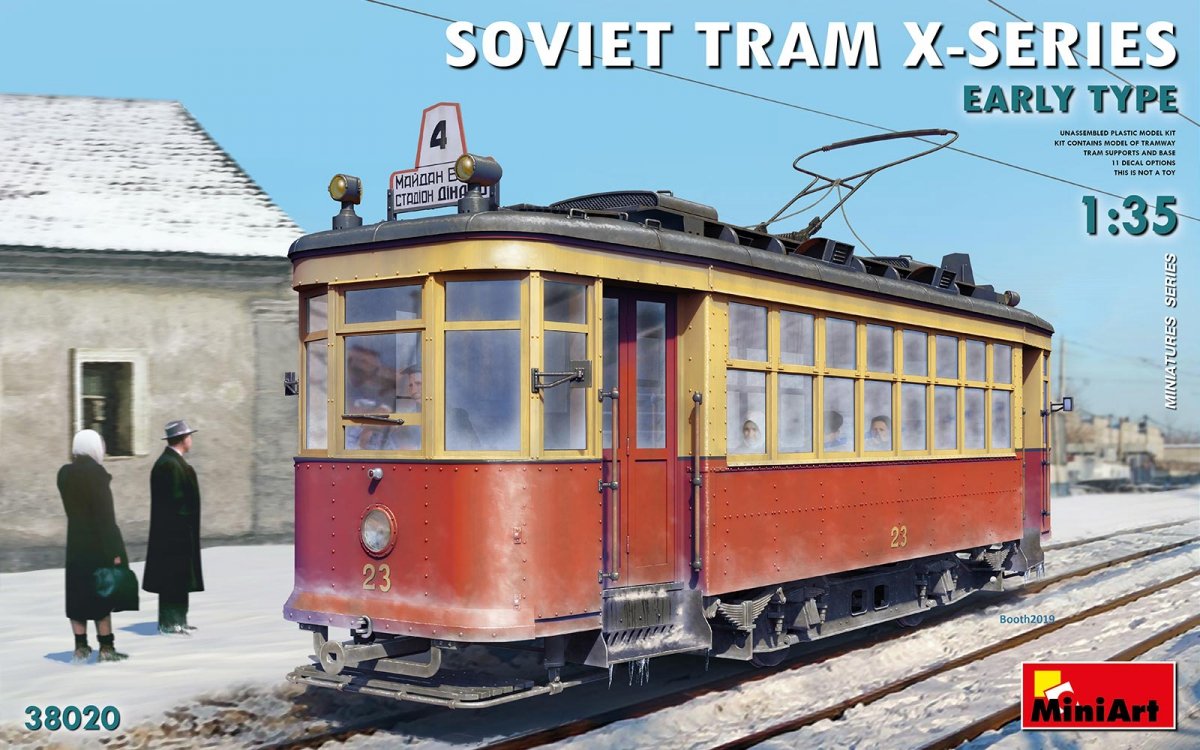 MiniArt 38020 TRAMWAY SOVIÉTIQUE SÉRIE X. PREMIER MODÈLE 1/35