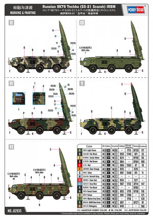 Hobby Boss 82935 Russian 9K79 Tochka SS-21 Scarab IRBM 1/72 – zdjęcie 6