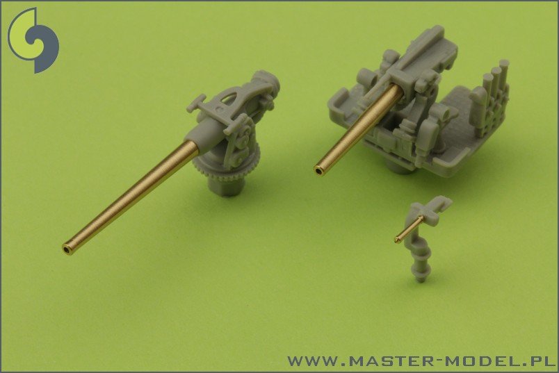 Master SM-200-002 USS Arizona BB-39 (1941) - secondary and AA armament barrels - 5in/51 (10pcs), 5in/25 (8pcs), Browning .50 (8pcs) barrels – image 2