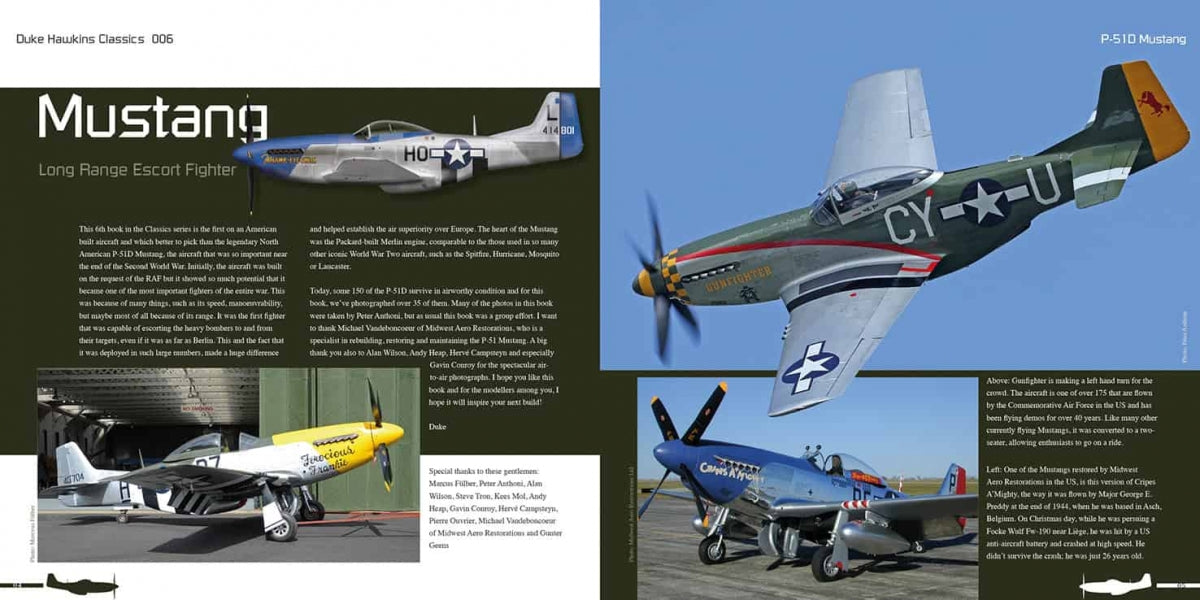 HMH Publications DH-C006 North American P-51 D Mustang (English Version)