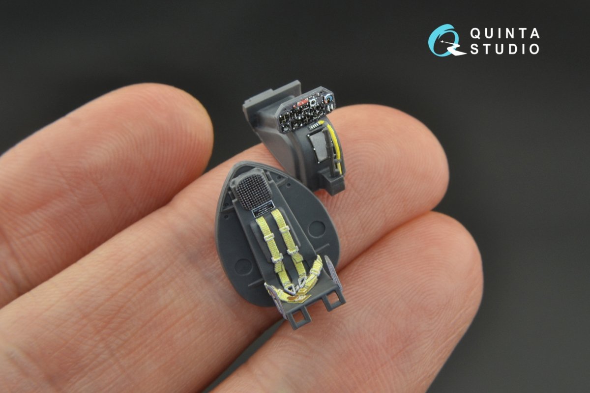 Quinta Studio QD72036 He 162 3D-Printed &amp;amp; coloured Interior on decal paper (Special Hobby) 1/72 – imagen 3