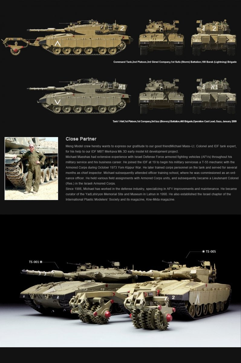 Meng Model TS-005 Merkava Mk.3 BAZ 1/35 – immagine 12